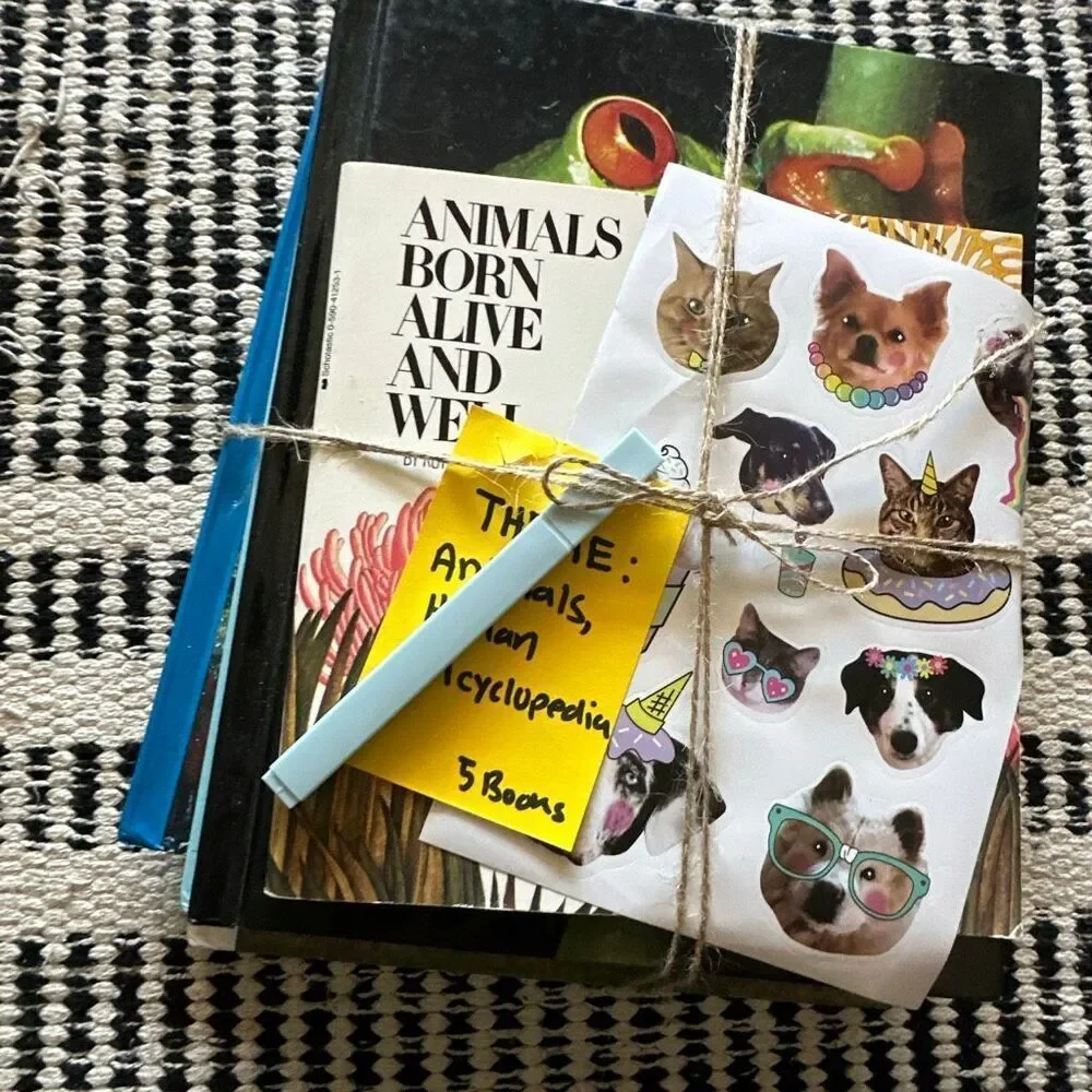 Kids book bundle animals books and human encyclopedia lot bundle